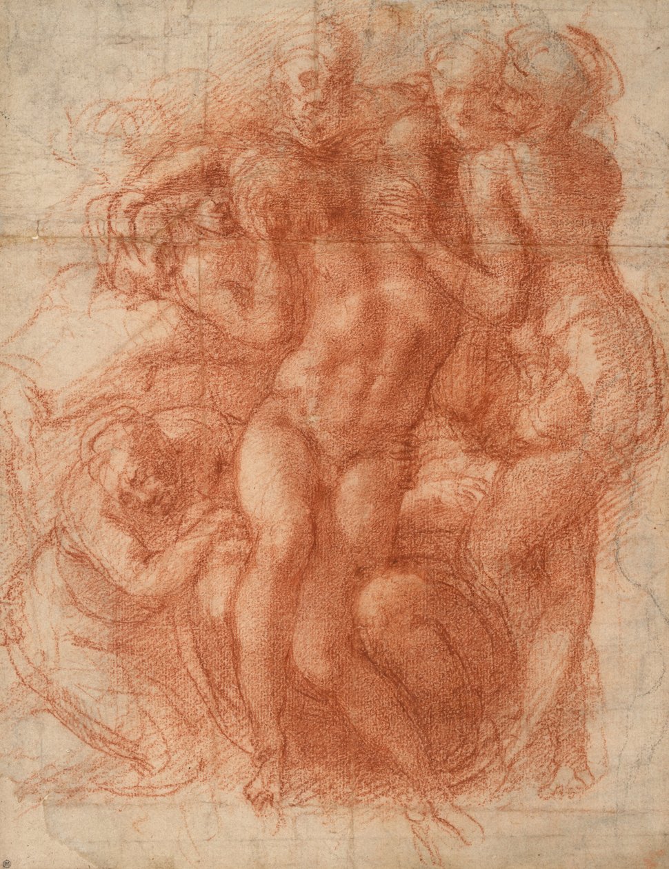 विलाप, c.1530 (लाल चाक) द्वारा माइकल एंजेलो बुओनारोती