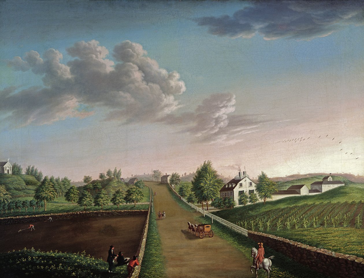 ईजेकील हर्सी डर्बी फार्म, c.1800 द्वारा मिशेल फेलिस कॉर्न