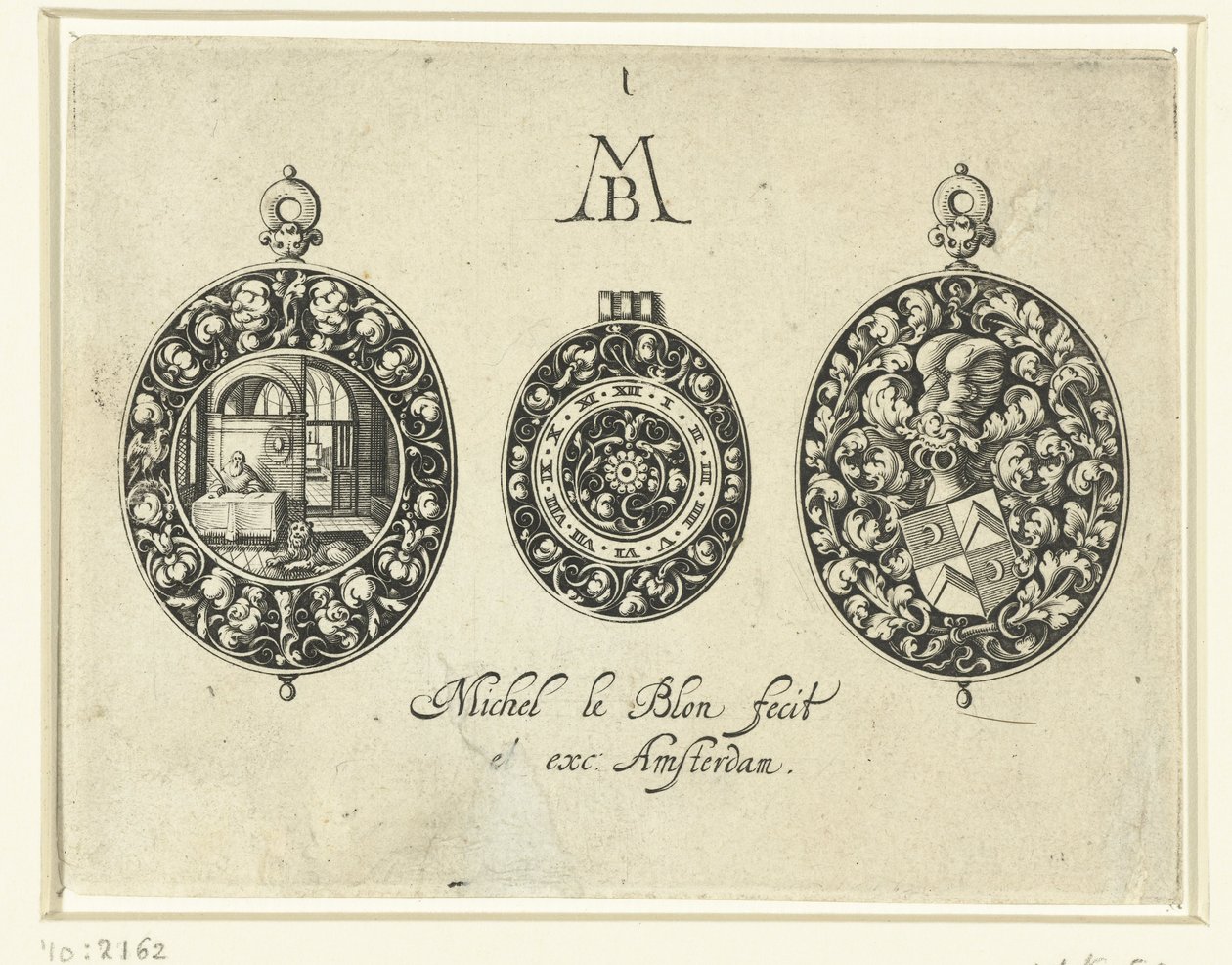 दो वॉचकेस और एक डायल, c.1620-26 द्वारा मिकिएल ले ब्लोन