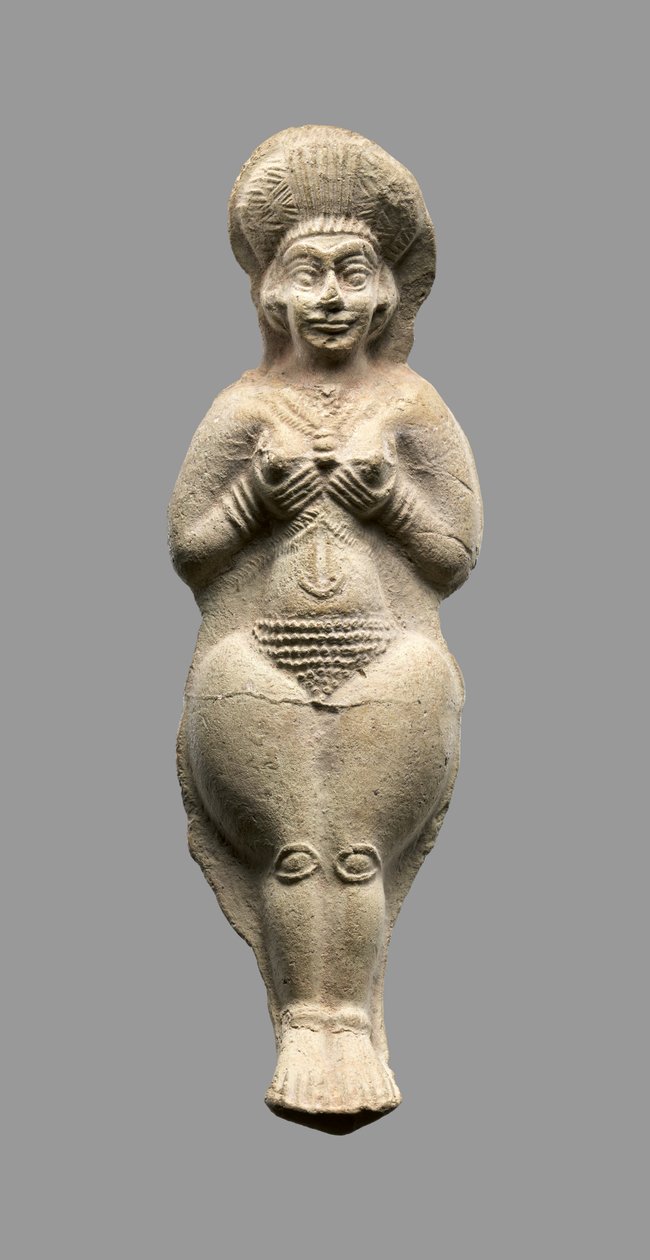 महिला आकृति, मध्य एलामाइट, c.1500-1100 ईसा पूर्व (सिरेमिक) द्वारा मध्य एलामाइट काल