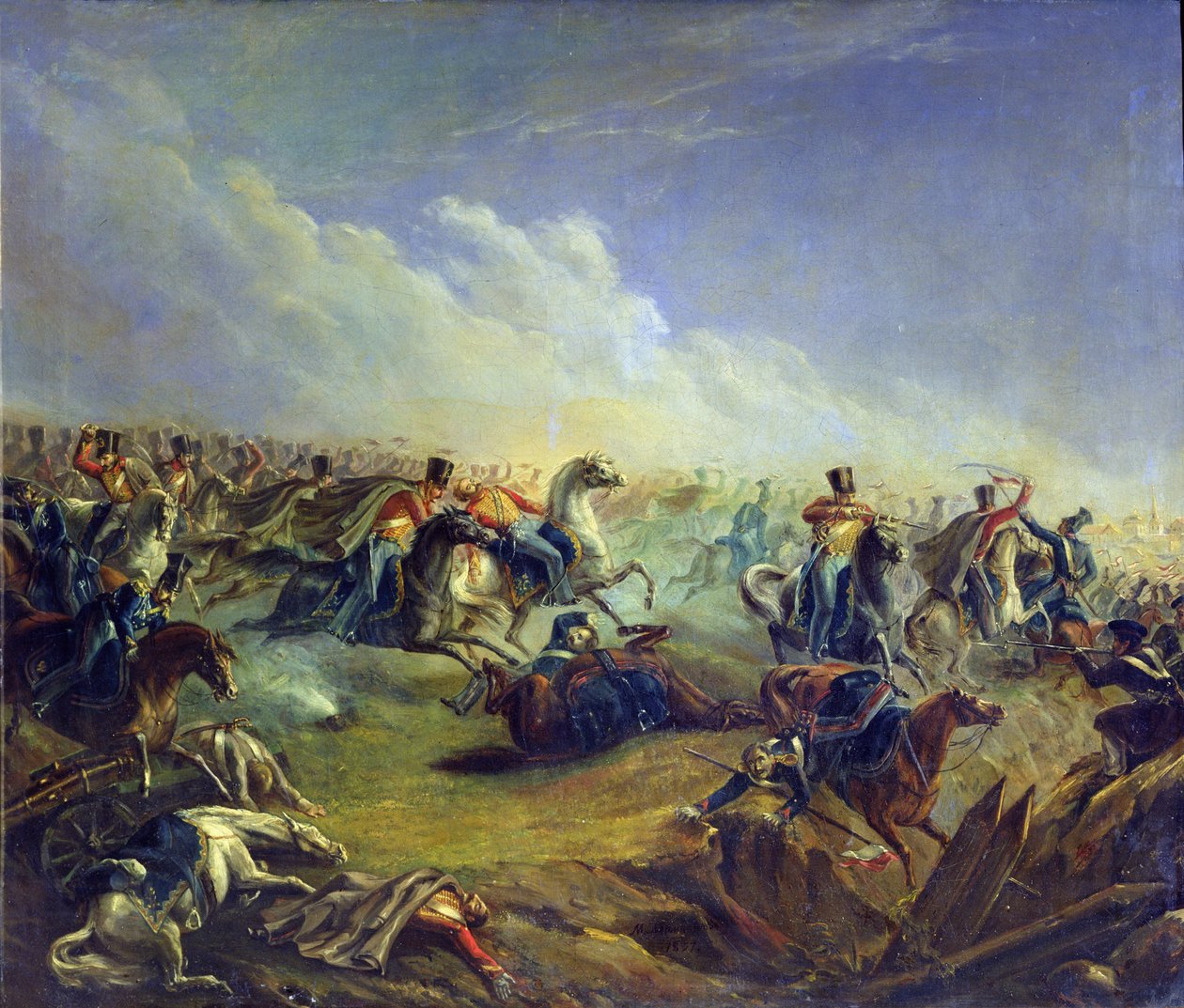 26 अगस्त, 1831, 1837 को वॉरसॉ के पास हमला करने वाला गार्ड हस द्वारा मिखाइल यूरीविच लाइरमोंटोव