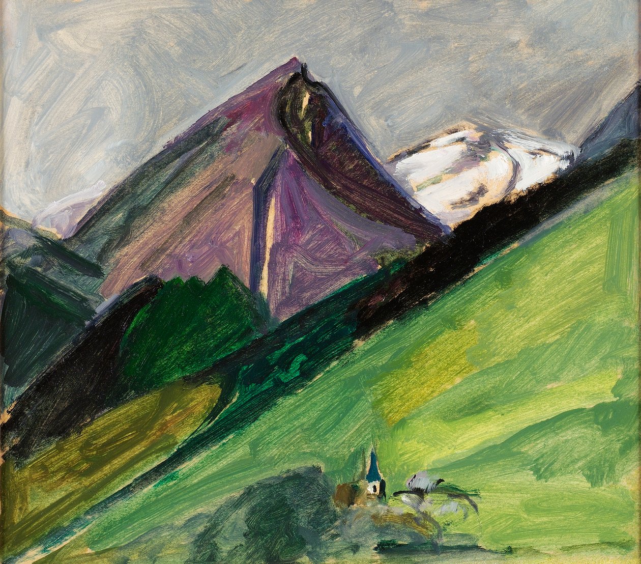 माउंटेन चर्च, c.1925, द्वारा मिल्ड्रेड बेंडल