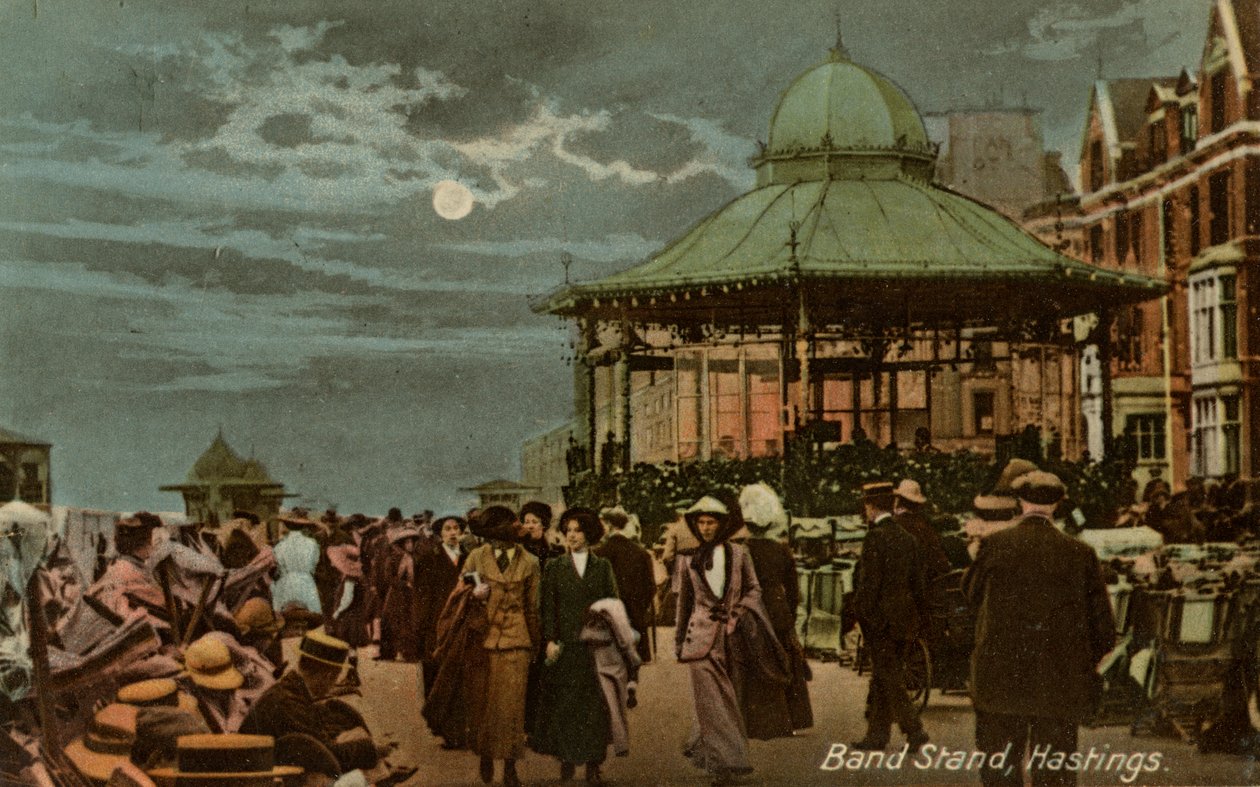 बैंड स्टैंड, हेस्टिंग्स, ससेक्स, c1914। द्वारा मिल्टन