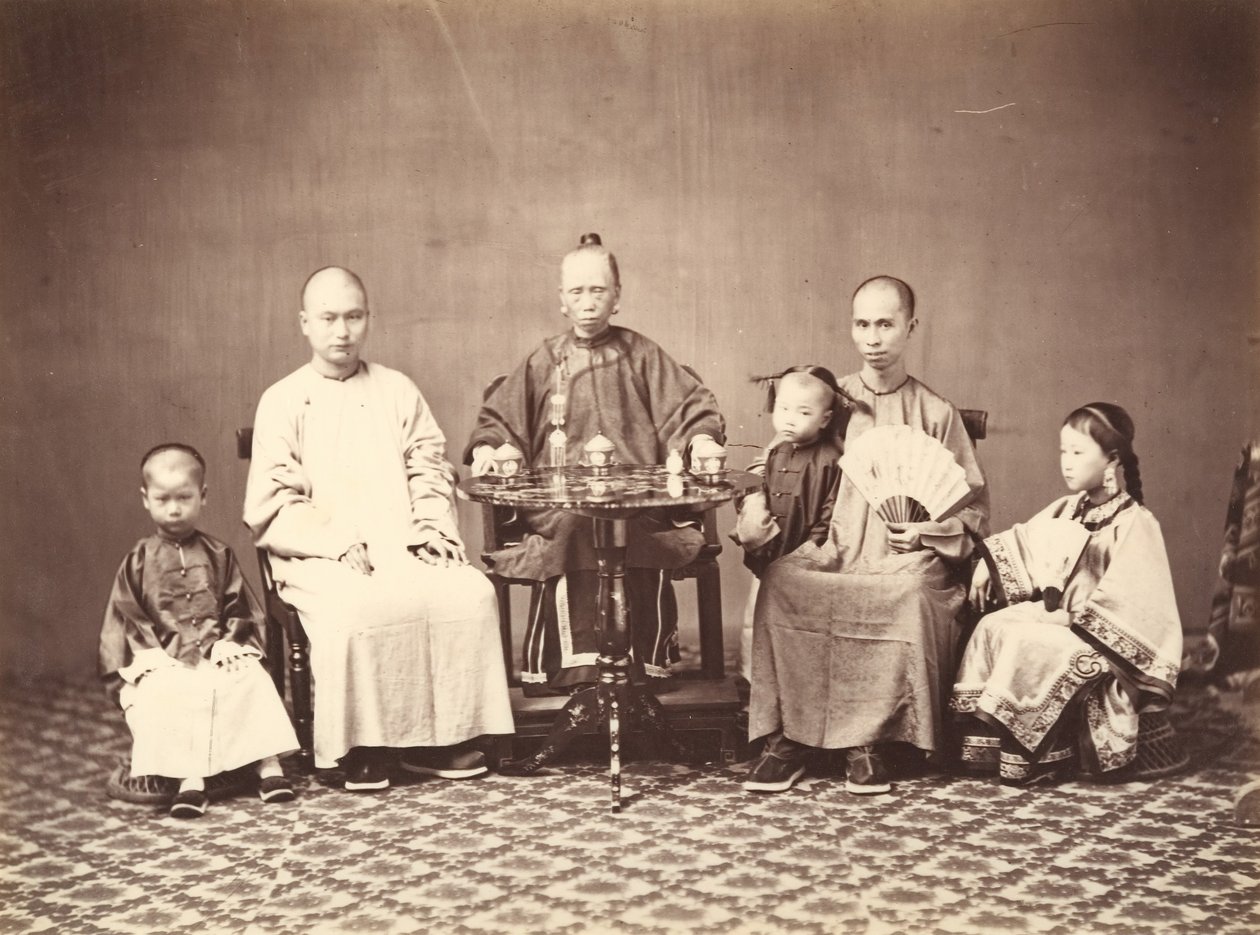 मंदारिन परिवार के साथ, 1860-1863। द्वारा मिल्टन एम। मिलर
