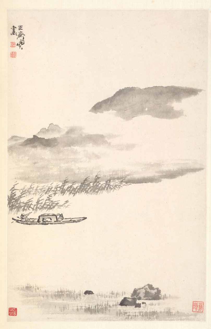 रिवर लैंडस्केप, 1788। द्वारा मिन झेन