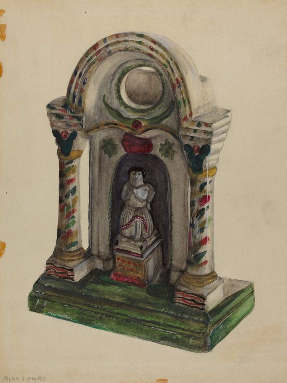 धार्मिक लकड़ी पर नक्काशी द्वारा मीना लोरी