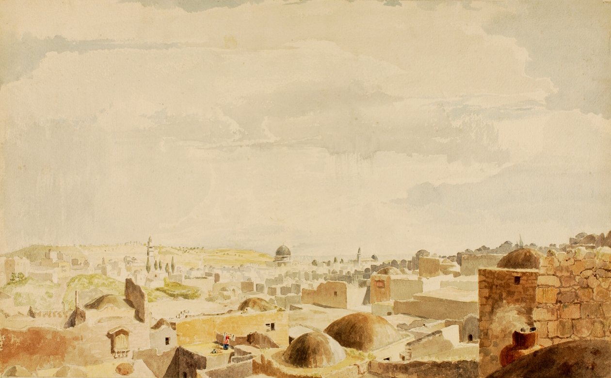 जेरूसलम, इज़राइल, 1844। द्वारा माइनर किलबोर्न केलॉग