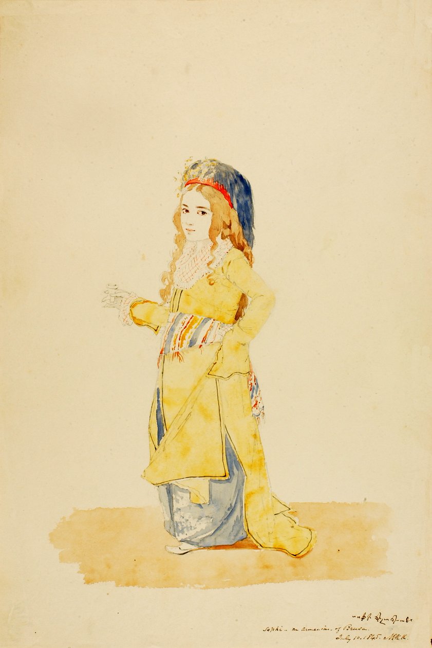 सोफी, ब्रुसा की एक अर्मेनियाई, 1845। द्वारा माइनर किलबोर्न केलॉग