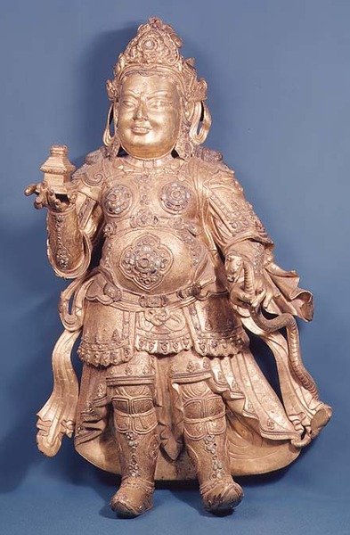 विरुपक्ष का चित्र, 15वीं शताब्दी की शुरुआत में (कांस्य गिल्ट) द्वारा मिंग राजवंश चीनी स्कूल