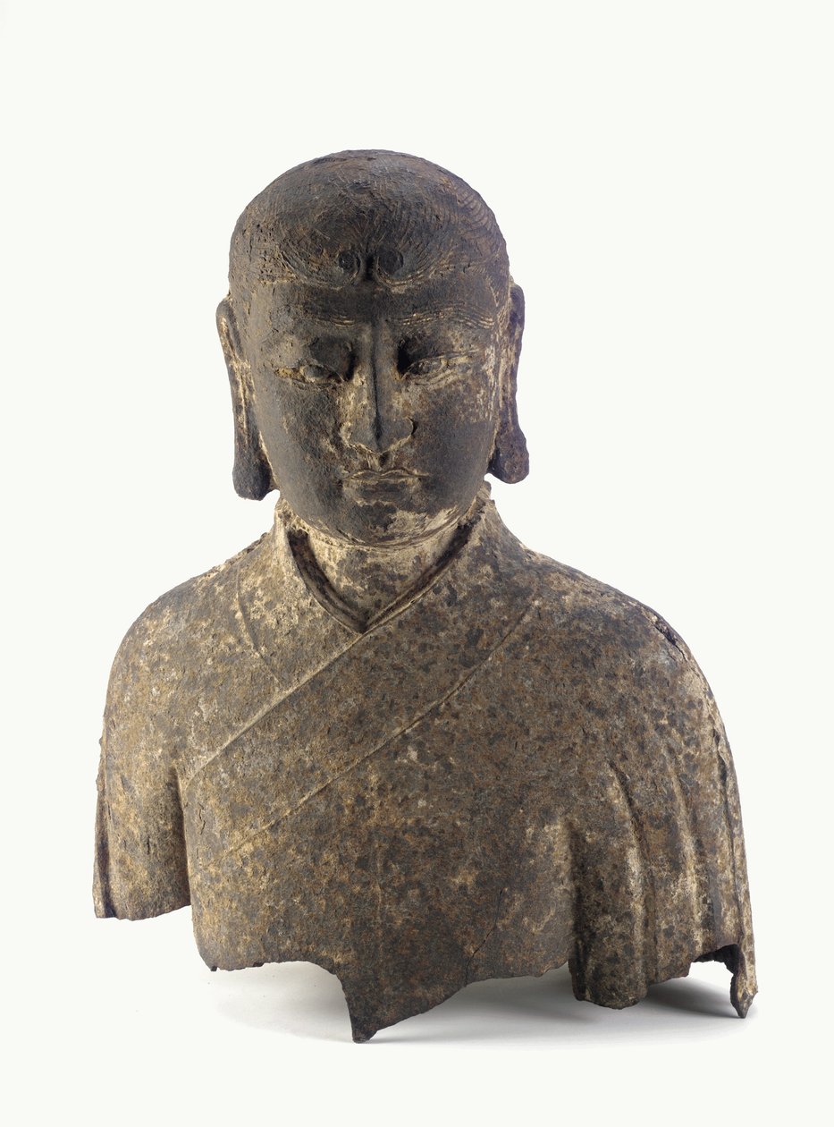 एक लोहान (लोहे) का सिर और बस्ट द्वारा मिंग राजवंश चीनी स्कूल
