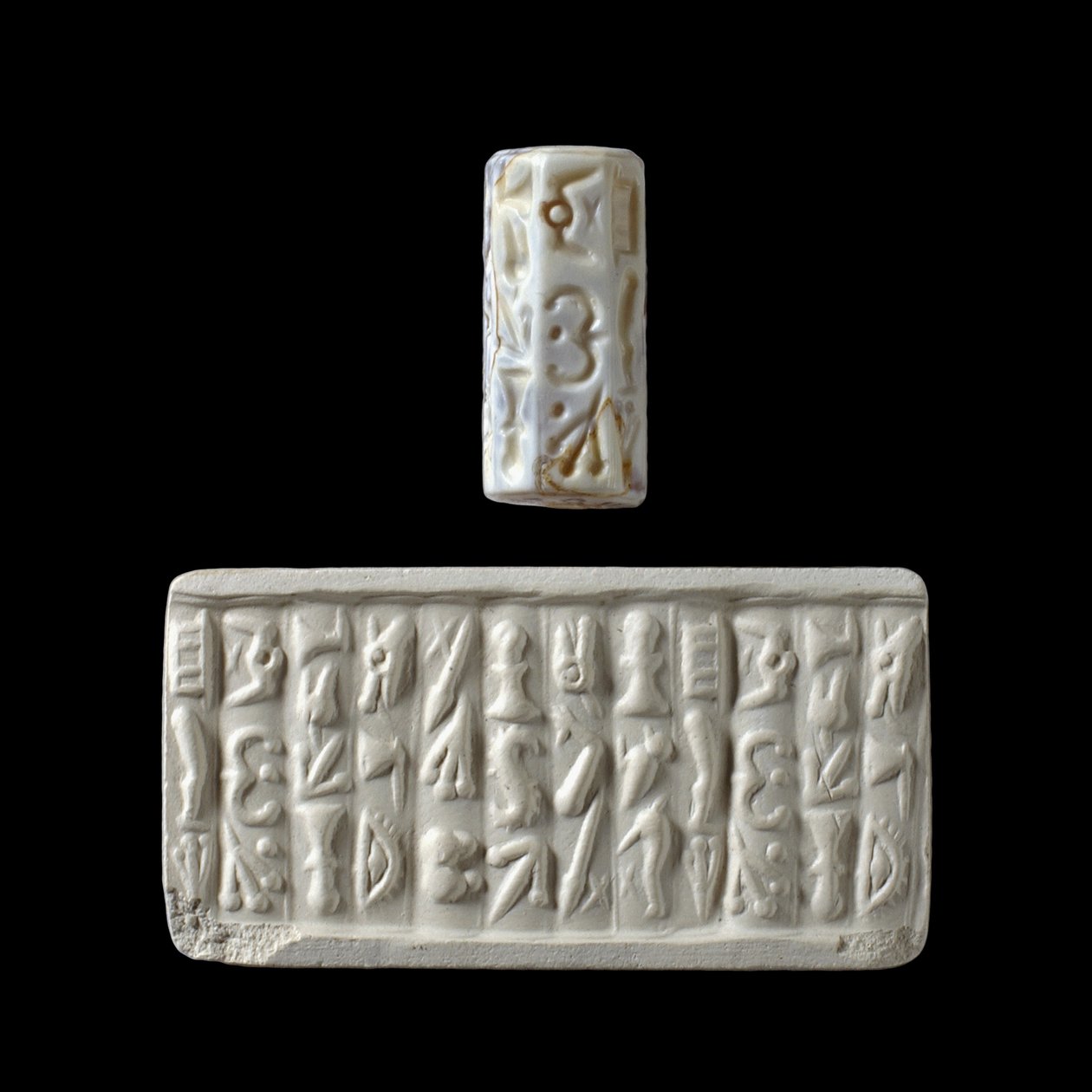 अष्टकोणीय आकार की मुहर (एगेट) द्वारा Minoan