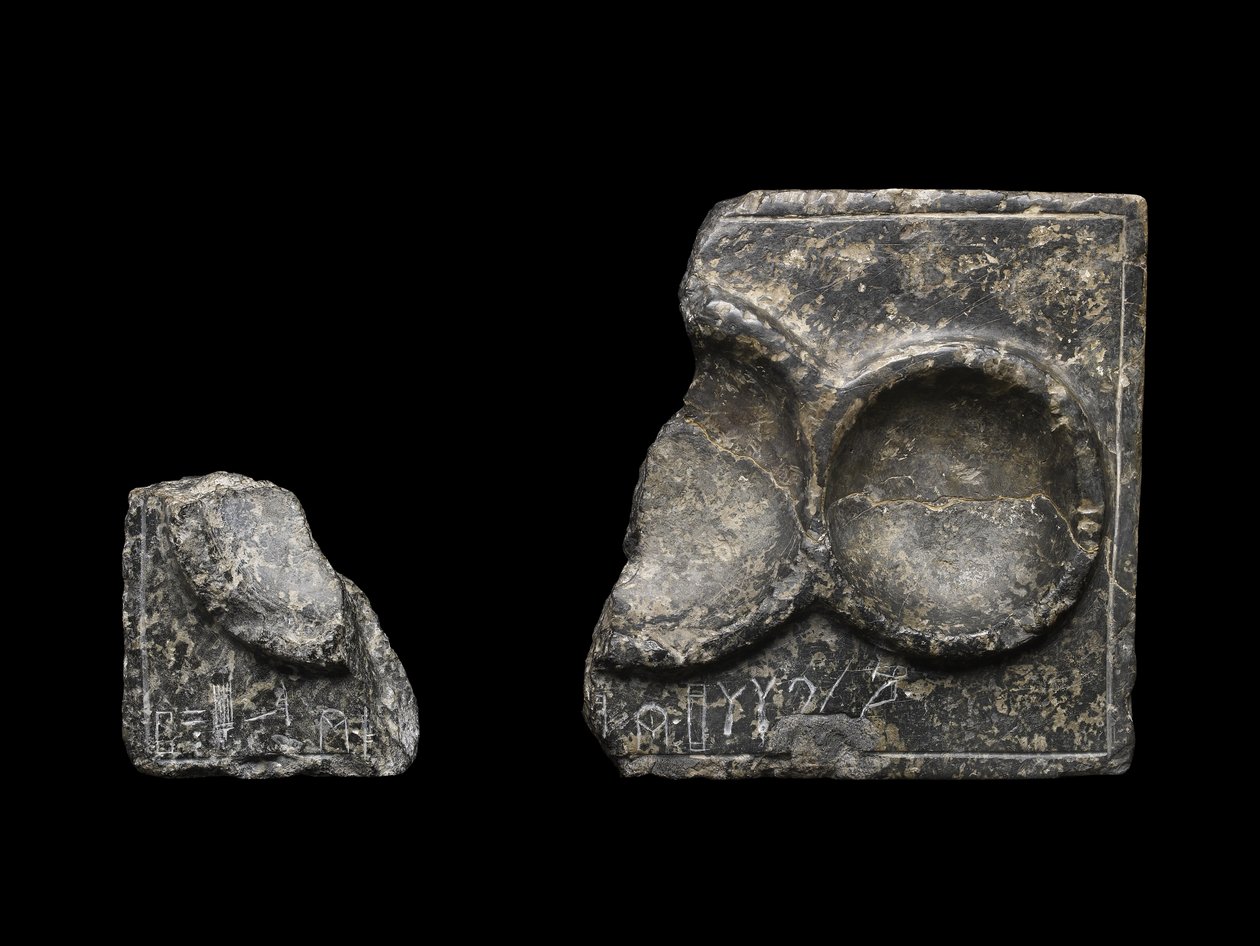 नोसोस, क्रेते, लेट मिनोअन, c.1650 ईसा पूर्व से, रैखिक ए स्क्रिप्ट के साथ खुदा हुआ टेबल, भेंट द्वारा Minoan