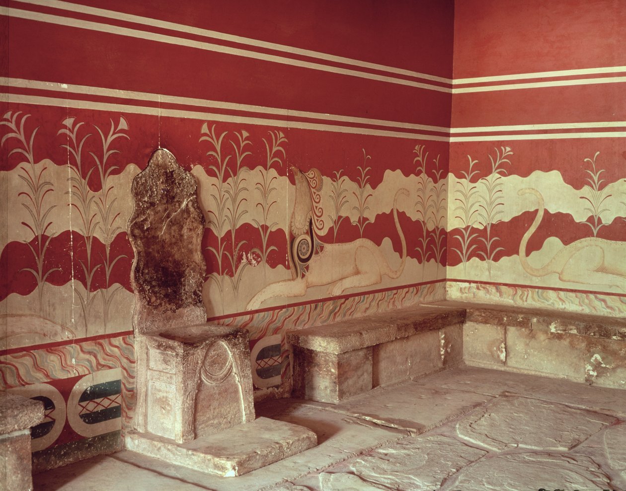 मिनोस का सिंहासन कक्ष, 1500-1400 ई.पू. द्वारा Minoan