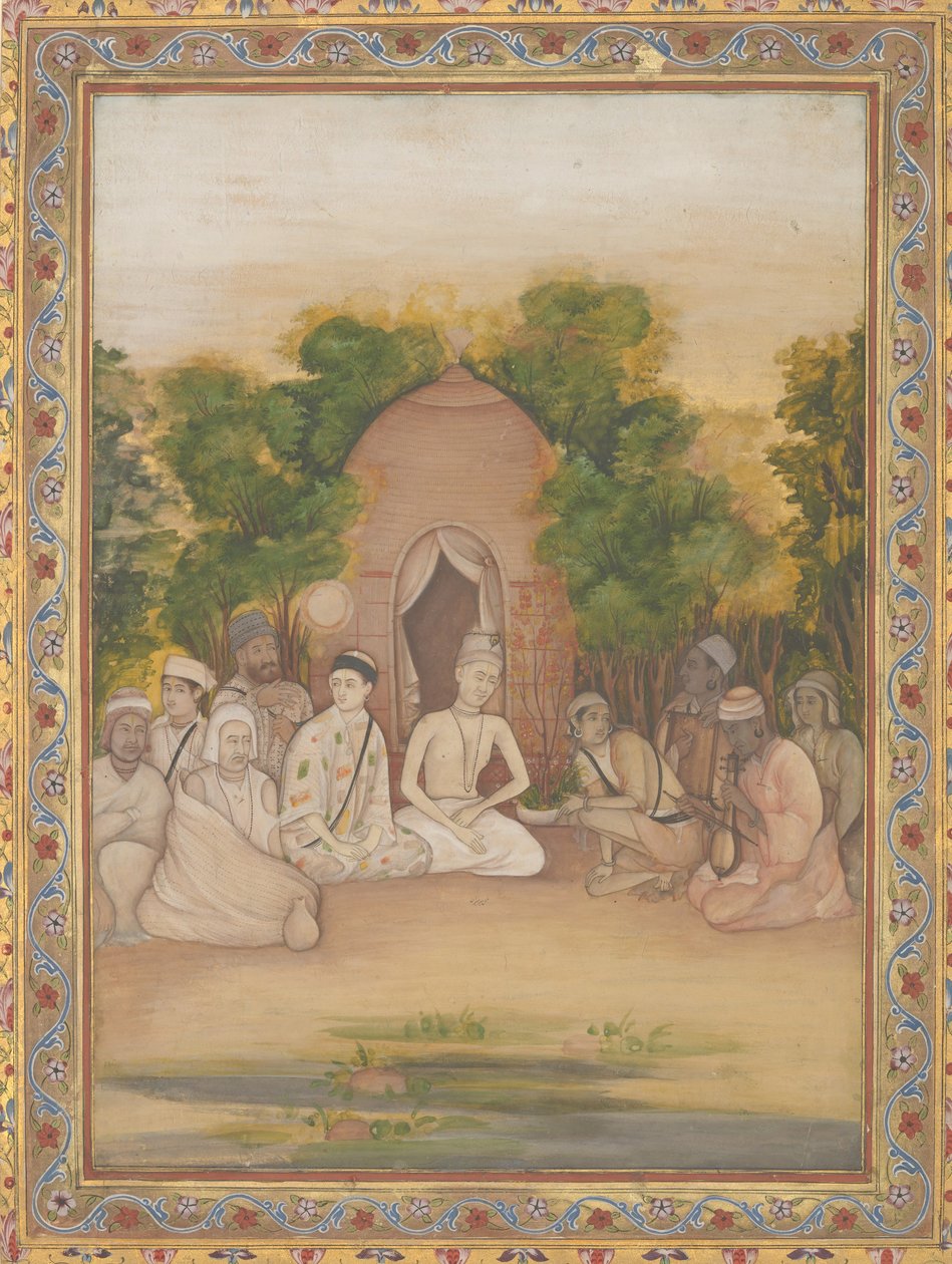 विभिन्न धर्मों के पवित्र पुरुषों का जमावड़ा, सीए। 1770-75। द्वारा मुझे कलान खान