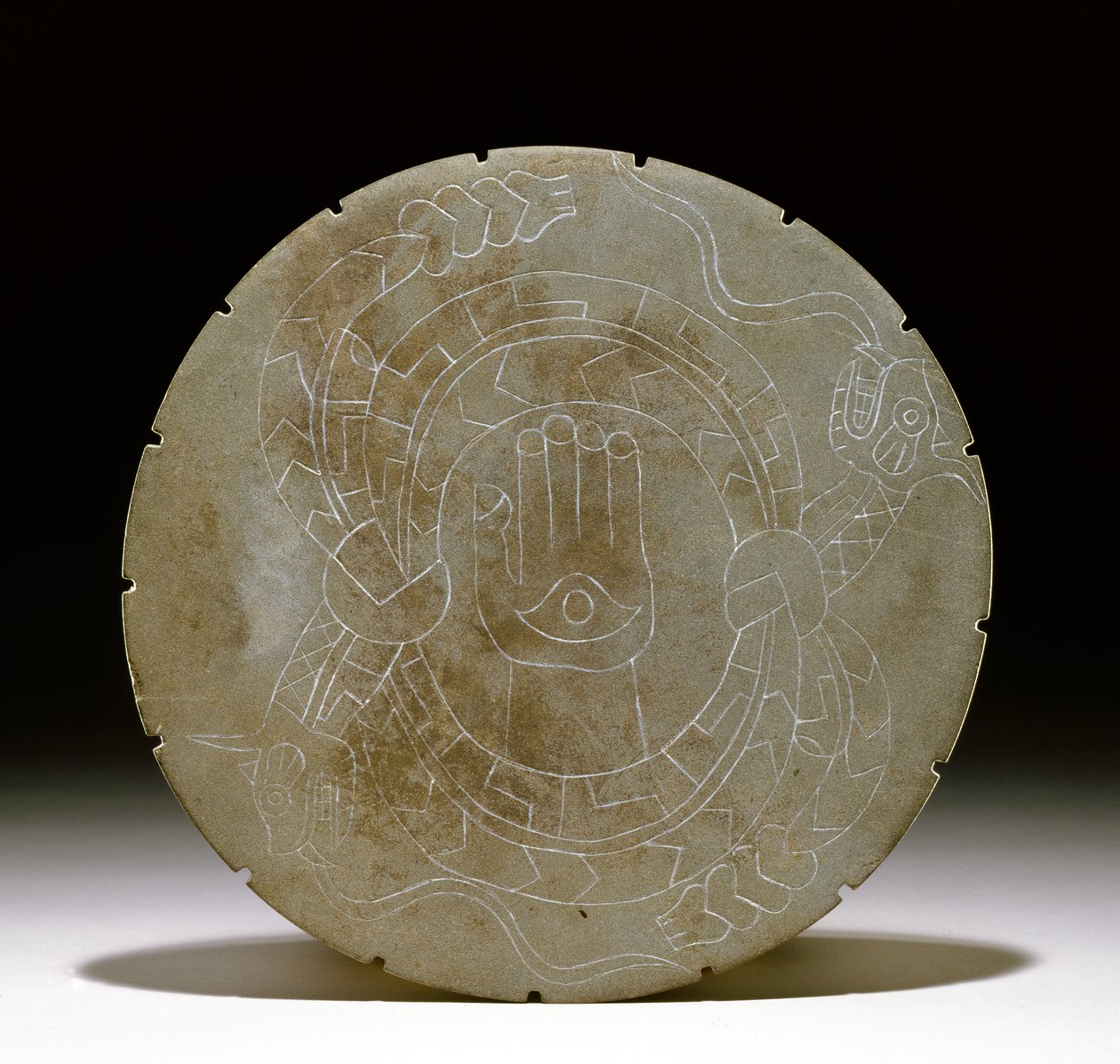 पैलेट पत्थर, Moundville, 1200-1500 (422910 भी देखें) द्वारा मिसिसिपी संस्कृति