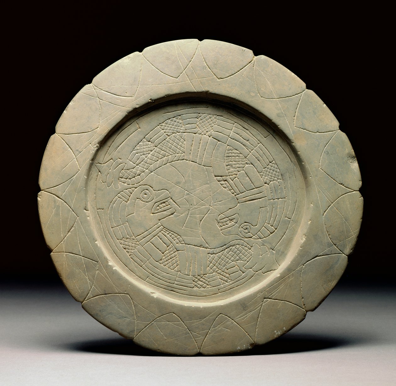पैलेट स्टोन, Moundville, 1200-1500 (422911 भी देखें) द्वारा मिसिसिपी संस्कृति