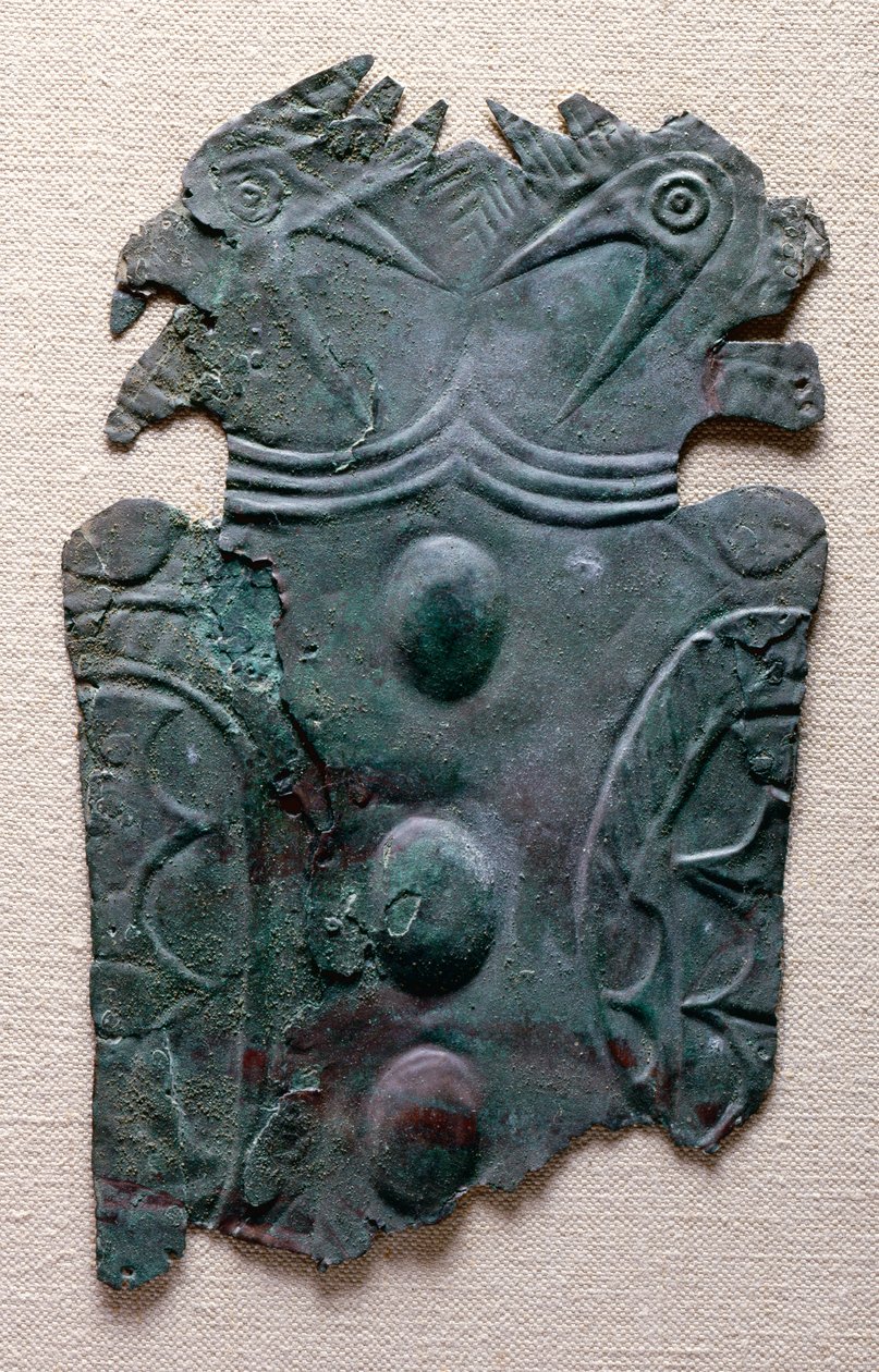 प्लेट, मिसौरी, 1200-1400 (तांबा) द्वारा मिसिसिपी संस्कृति
