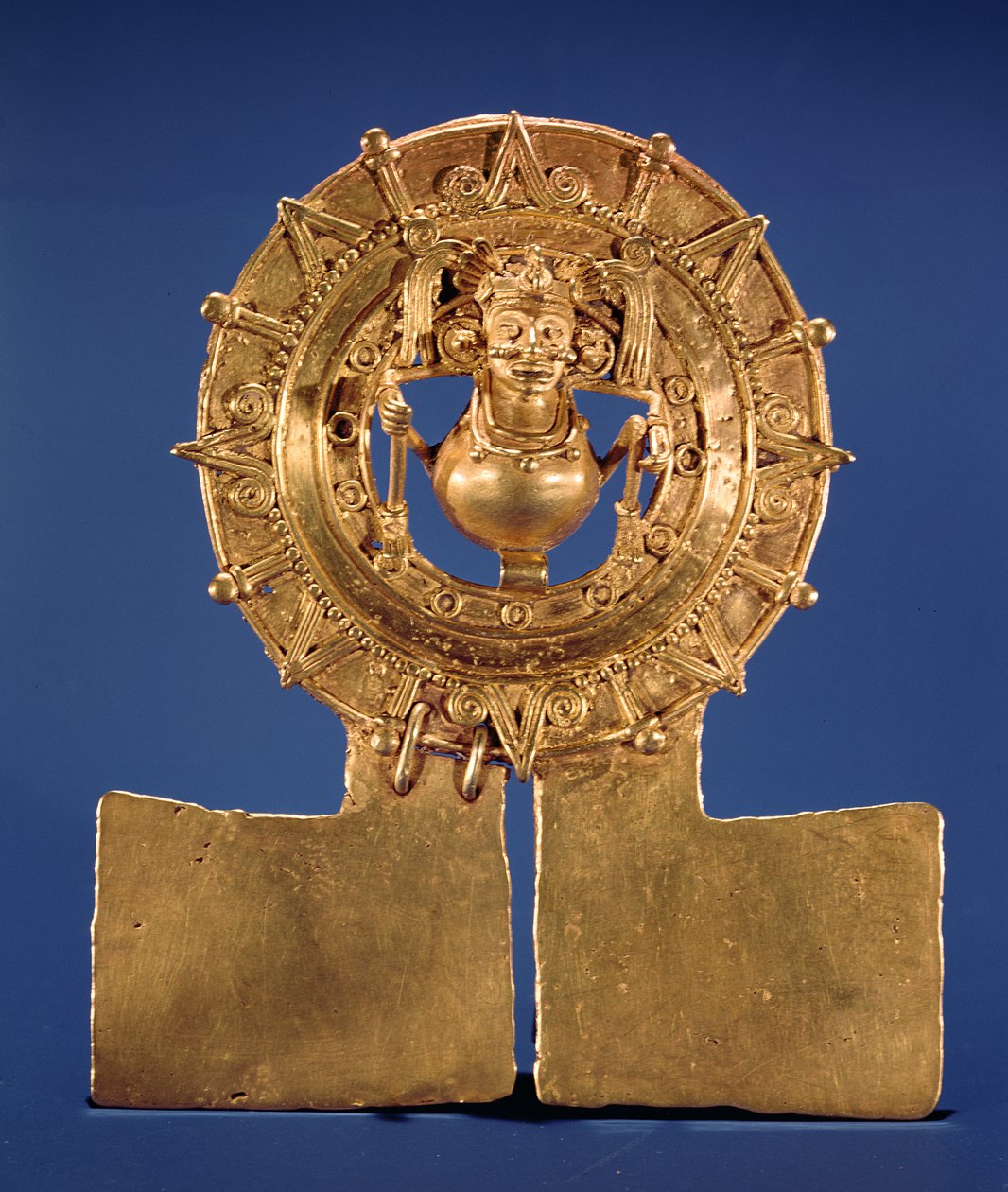 लटकन एक सन डिस्क, ज़ाचिला, ओक्साका (स्वर्ण) का प्रतिनिधित्व द्वारा मिक्स्टेक
