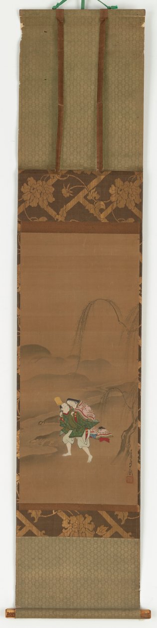 अरिवारा नरिहिरा अपने प्रेमी को ले जाते हुए, 1683-1752। द्वारा मियागावा चोशुनु