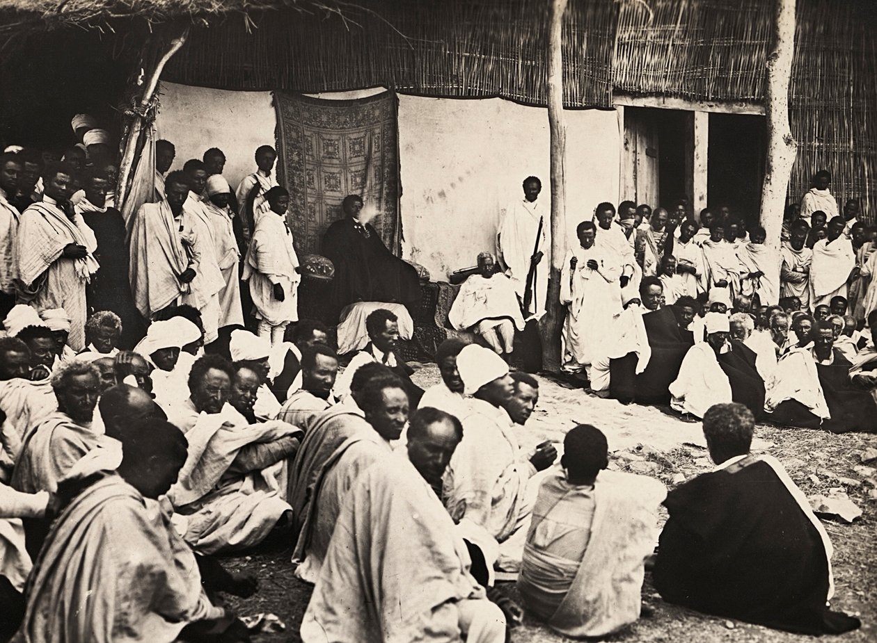 फासीवादी युग में 'बिल्डिंग ए एम्पायर': एबिसिनियन कोर्ट, 09/05/1936 (बी/डब्ल्यू फोटो) द्वारा मोडेस्टिनो बाल्डिनेटी