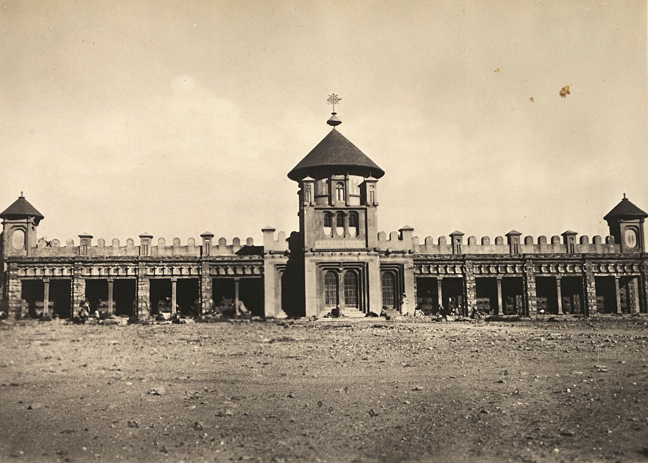 फासिस्ट युग में 'बिल्डिंग ए एम्पायर': अस्मारा का एबिसिनियन चर्च, 09/05/1936 (बी/डब्ल्यू फोटो) द्वारा मोडेस्टिनो बाल्डिनेटी