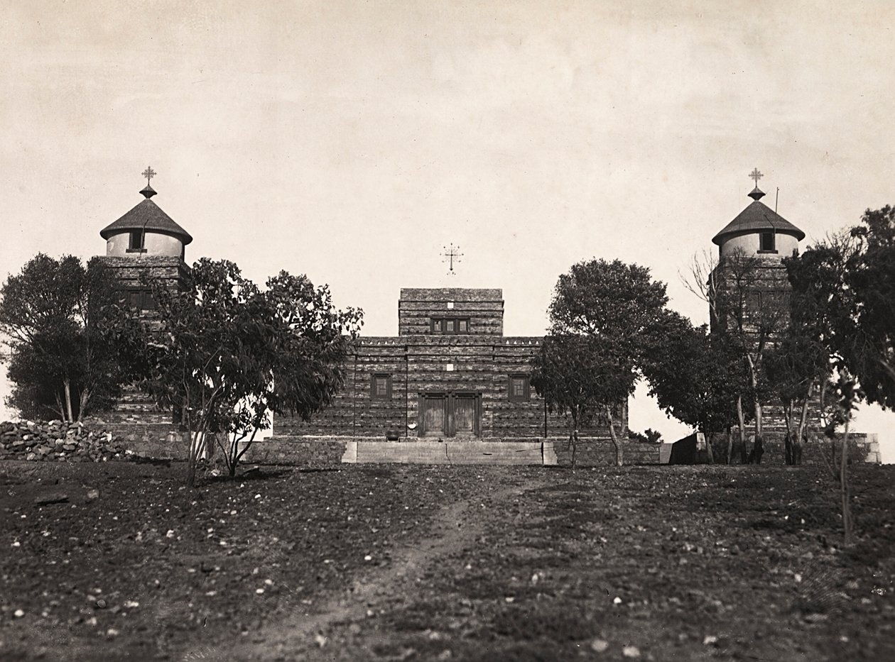 फासिस्ट युग में 'बिल्डिंग ए एम्पायर': अस्मारा का एबिसिनियन चर्च, 09/05/1936 (बी/डब्ल्यू फोटो) द्वारा मोडेस्टिनो बाल्डिनेटी