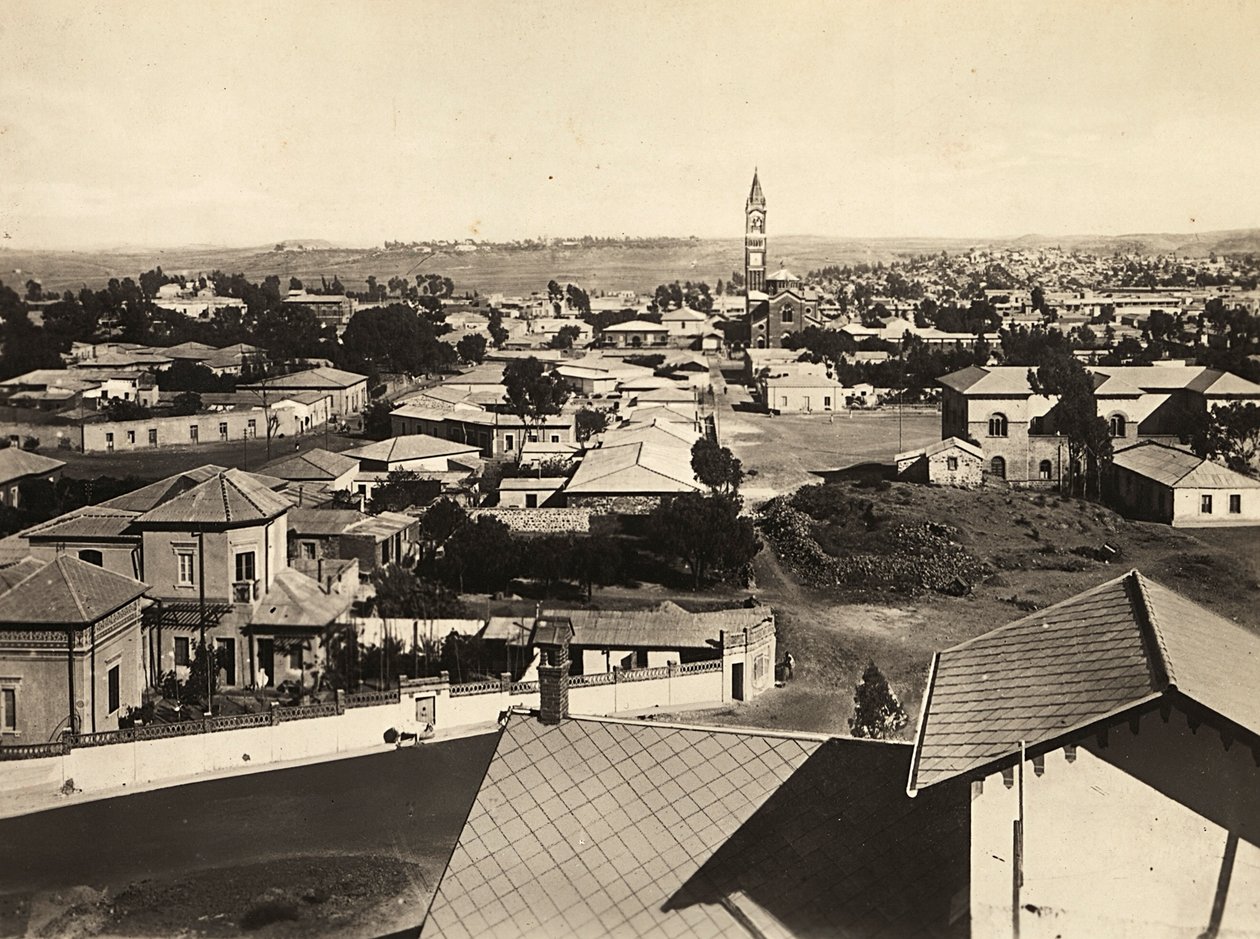 फासिस्ट युग में 'बिल्डिंग ए एम्पायर': अस्मारा का दृश्य, 09/05/1936 (बी/डब्ल्यू फोटो) द्वारा मोडेस्टिनो बाल्डिनेटी