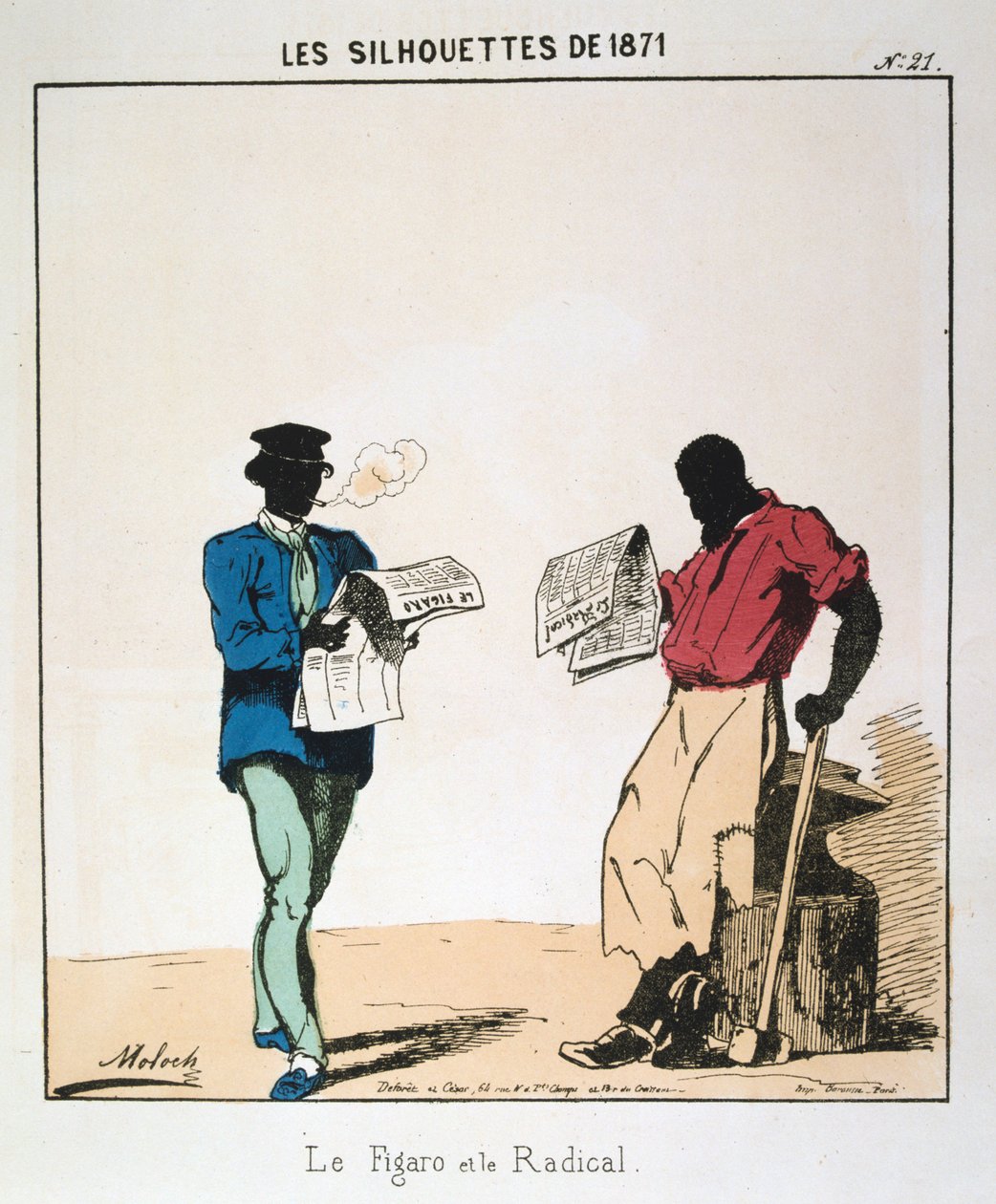ले फिगारो और ले रेडिकल, 1871 द्वारा रथ