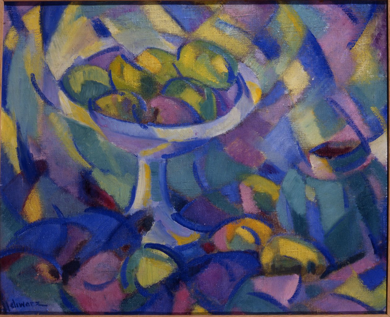 फल अभी भी जीवन, c.1913-14 (कैनवास पर तेल) द्वारा मम्मी ब्लैक