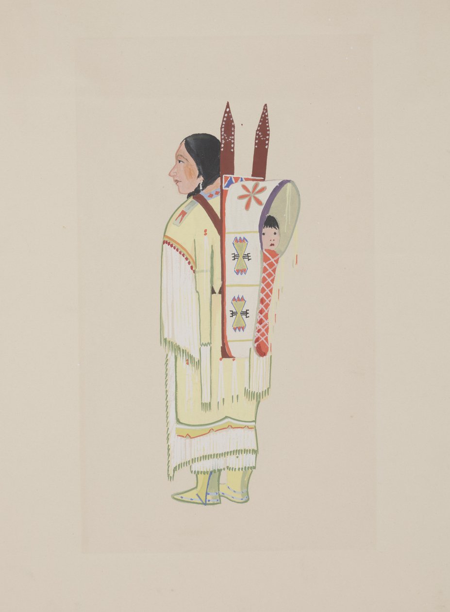 कीवा स्क्वॉ, c.1934 (जल रंग) द्वारा मोनरो त्सोके