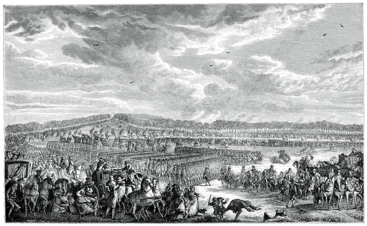 स्विस गार्ड की समीक्षा, 1885। द्वारा मोर्यू