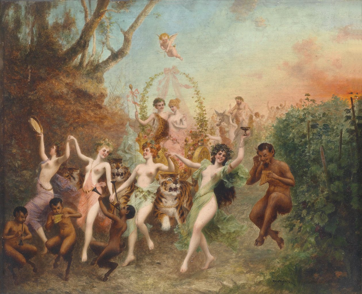 दावतों और अप्सराओं का पर्व द्वारा Moritz Stifter
