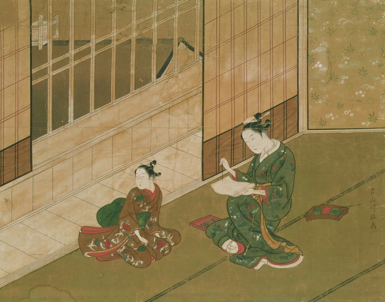 आंतरिक दृश्य, c.1730 द्वारा Moromasa