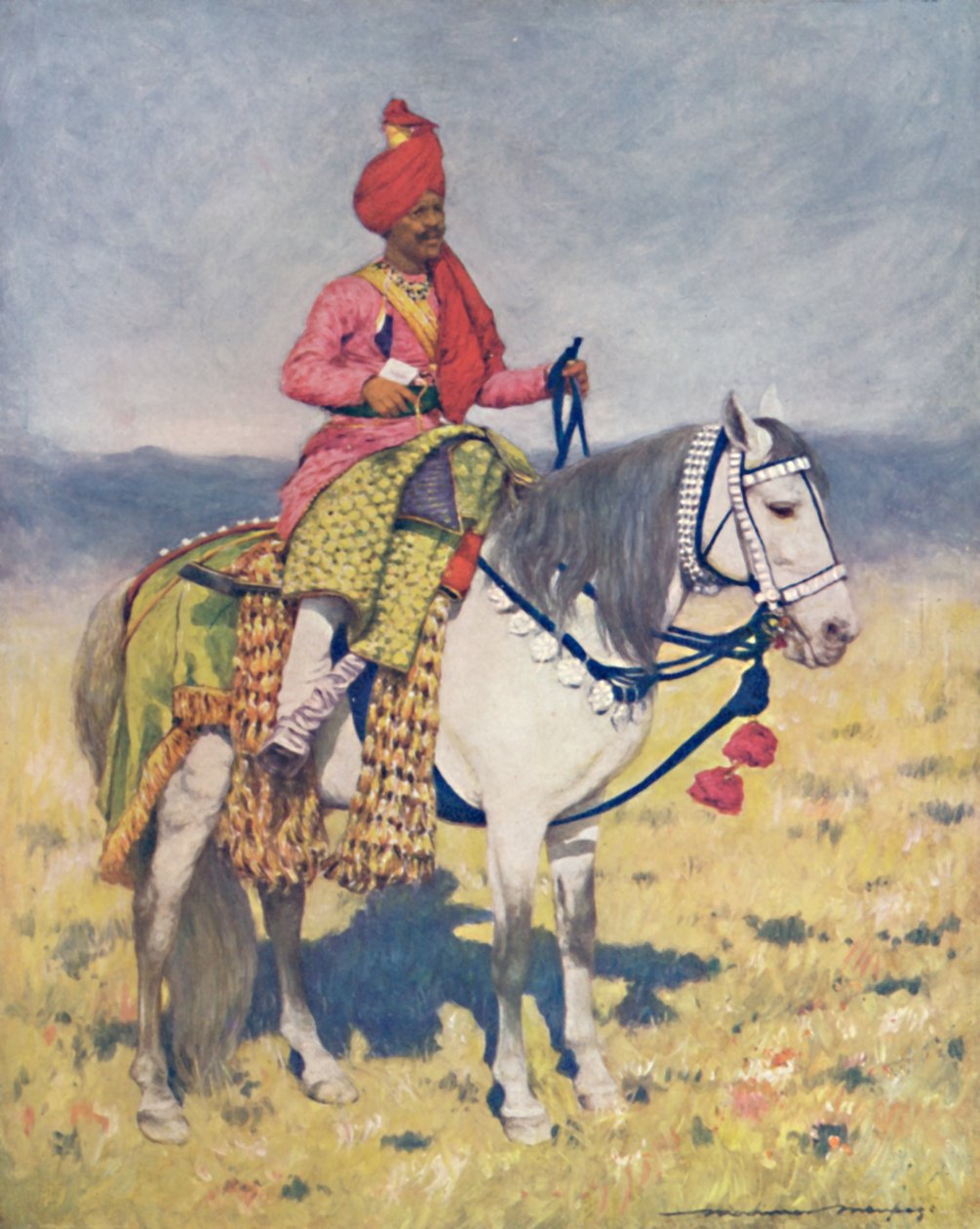 'ए फेमस डांसिंग हॉर्स - बॉम्बे चीफ्स कैंप', 1903 द्वारा मोर्टिमर लुडिंगटन मेनपेस