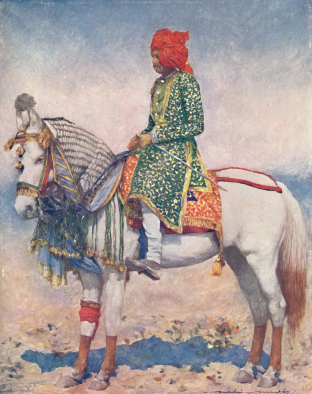 अलवर राज्य से एक प्रदर्शन करने वाला घोड़ा, 1903 द्वारा मोर्टिमर लुडिंगटन मेनपेस
