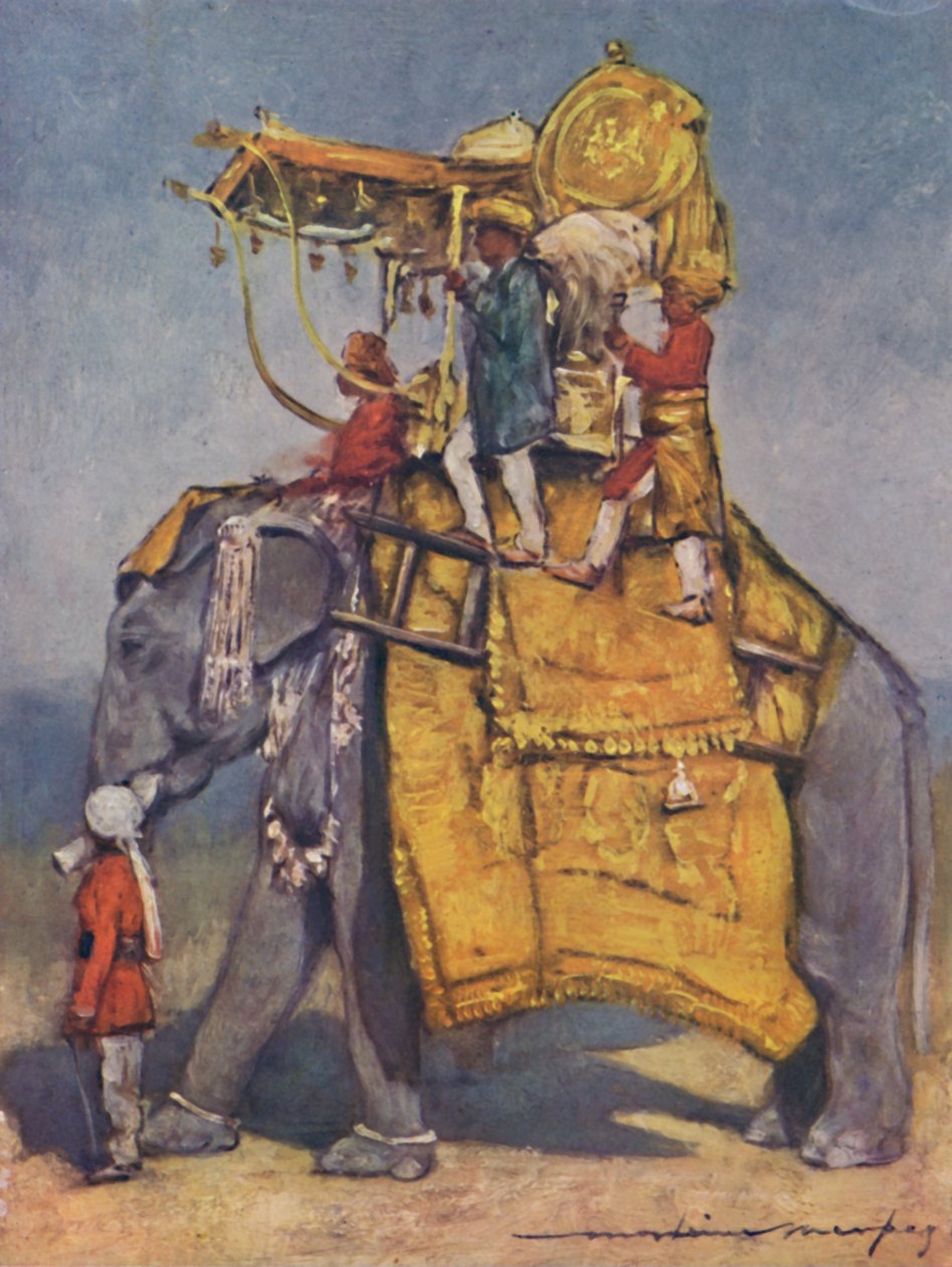 'ए स्टेट एलीफेंट इन ऑल ट्रैपिंग्स', 1903 द्वारा मोर्टिमर लुडिंगटन मेनपेस