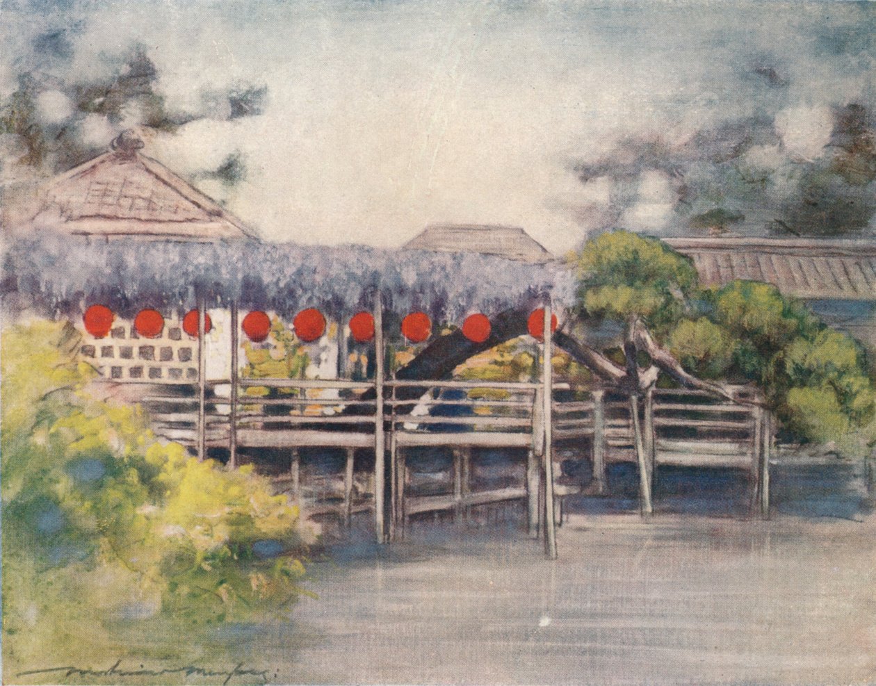 ए सनी गार्डन, c1887, 1901 द्वारा मोर्टिमर लुडिंगटन मेनपेस