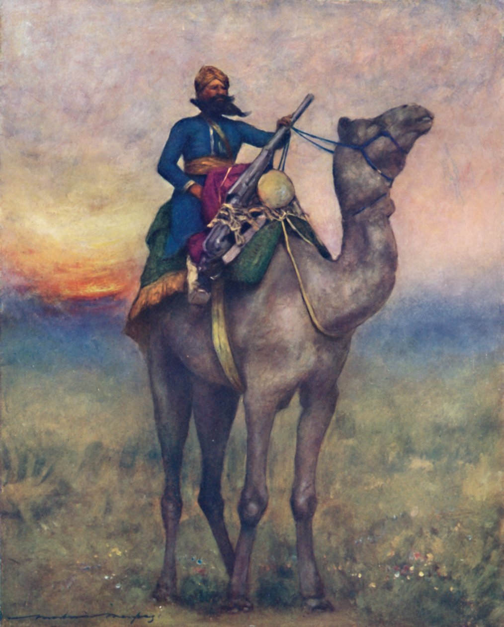 राजपुताना, 1903 का एक कुंडा-गन बियरर द्वारा मोर्टिमर लुडिंगटन मेनपेस
