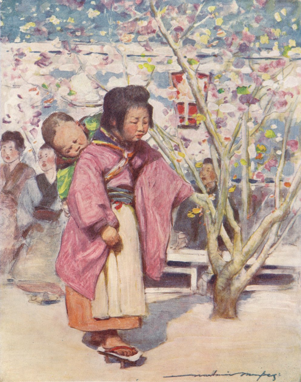 बेबी एंड बेबी, c1887, 1901 द्वारा मोर्टिमर लुडिंगटन मेनपेस