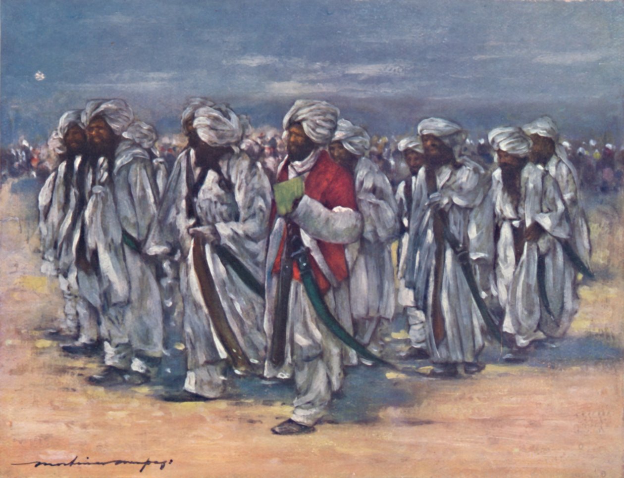 दरबार दिवस पर बलूच प्रमुख, 1903 द्वारा मोर्टिमर लुडिंगटन मेनपेस