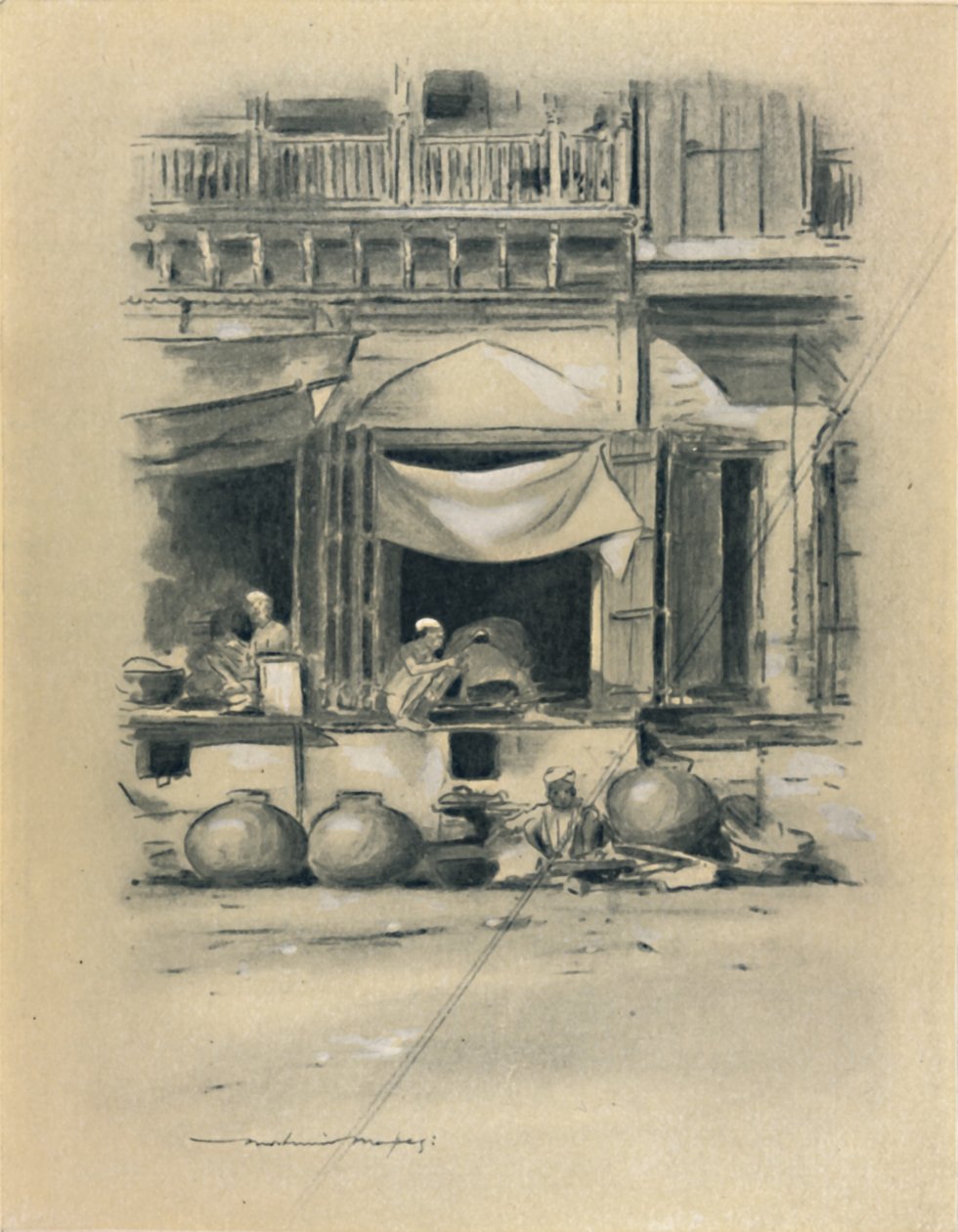 दिल्ली में बाजार, 1903 द्वारा मोर्टिमर लुडिंगटन मेनपेस