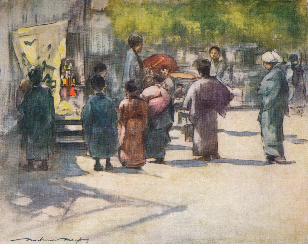 स्टॉल के सामने, c1887, 1901 द्वारा मोर्टिमर लुडिंगटन मेनपेस