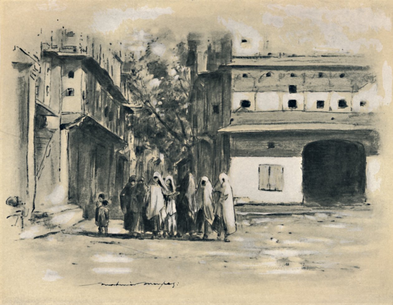 'मुसलमान महिला', 1903 द्वारा मोर्टिमर लुडिंगटन मेनपेस