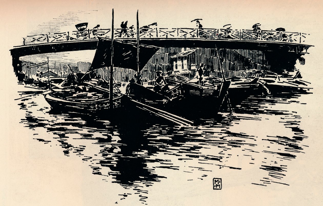 ओसाका, जापान, c1900। द्वारा मोर्टिमर लुडिंगटन मेनपेस