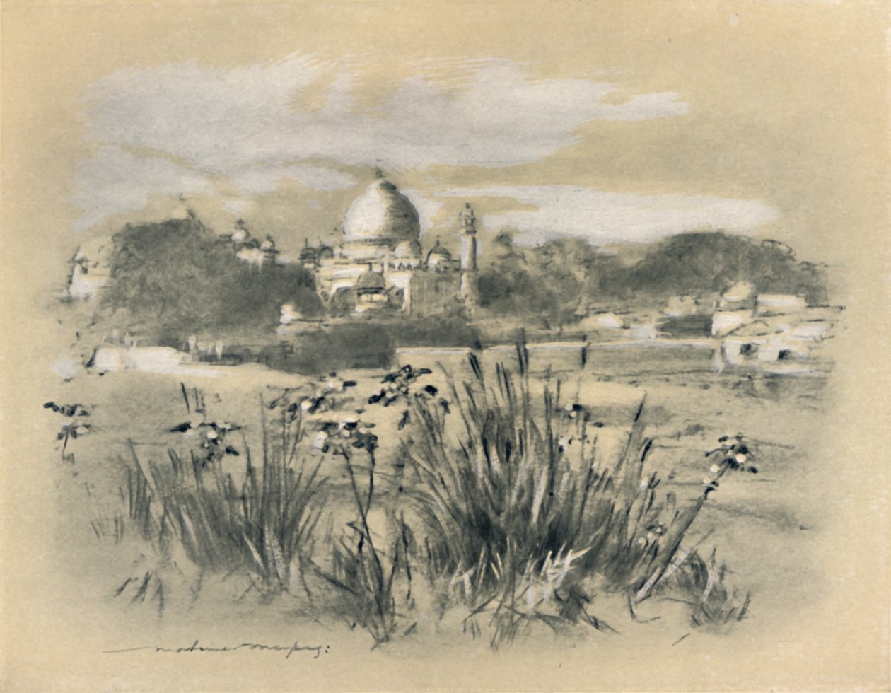 आगरा में ताज, 1903 द्वारा मोर्टिमर लुडिंगटन मेनपेस