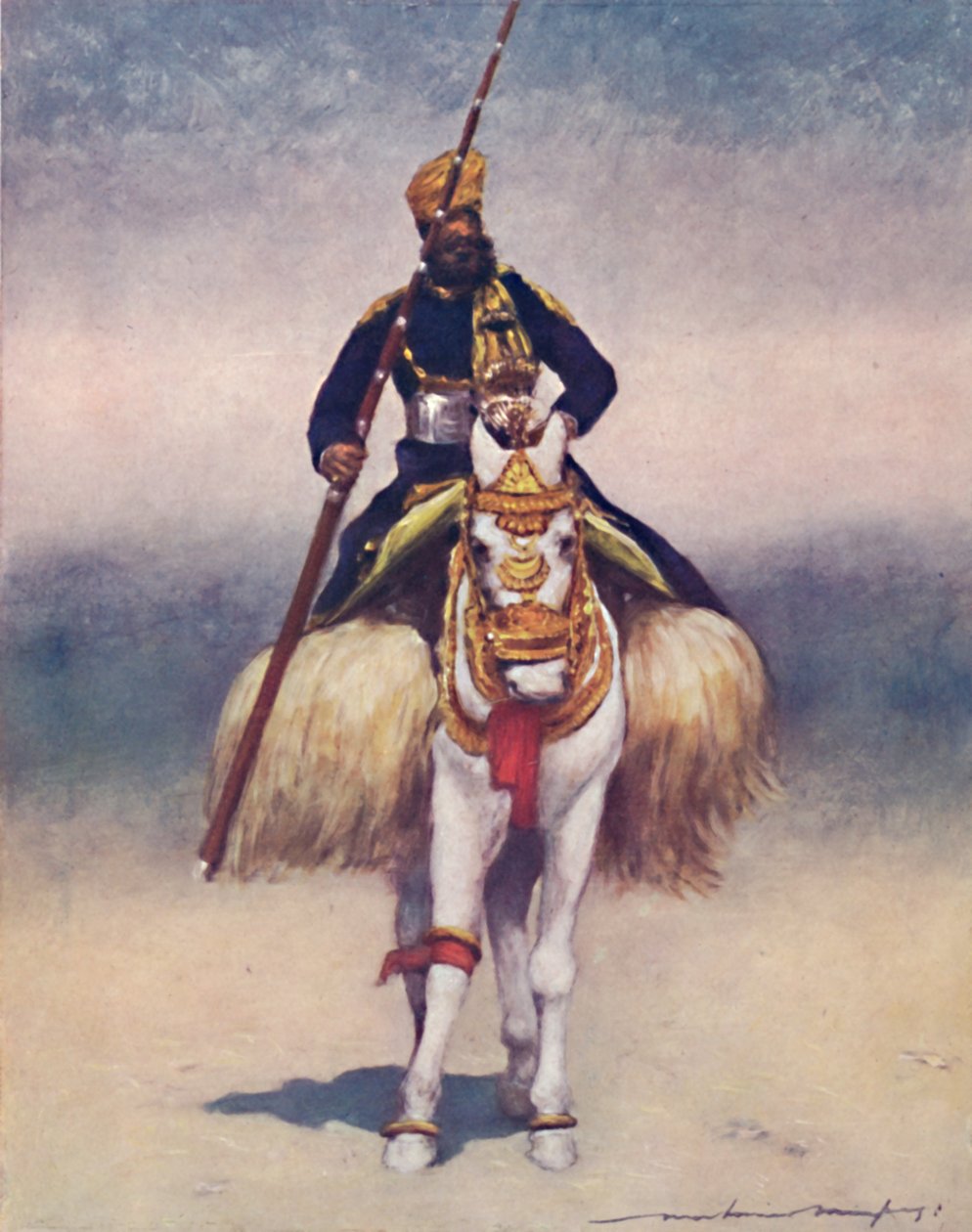 अलवर का एक रिटेनर, 1903 द्वारा मोर्टिमर लुडिंगटन मेनप्स