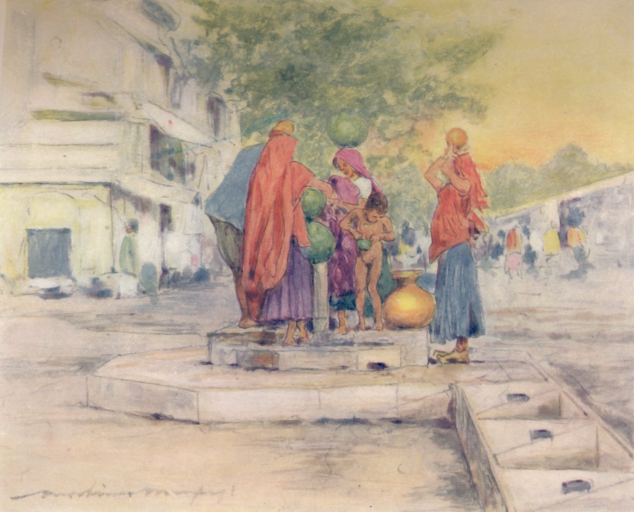 फाउंटेन, जेयपोर द्वारा, 1905 द्वारा मोर्टिमर लुडिंगटन मेनप्स