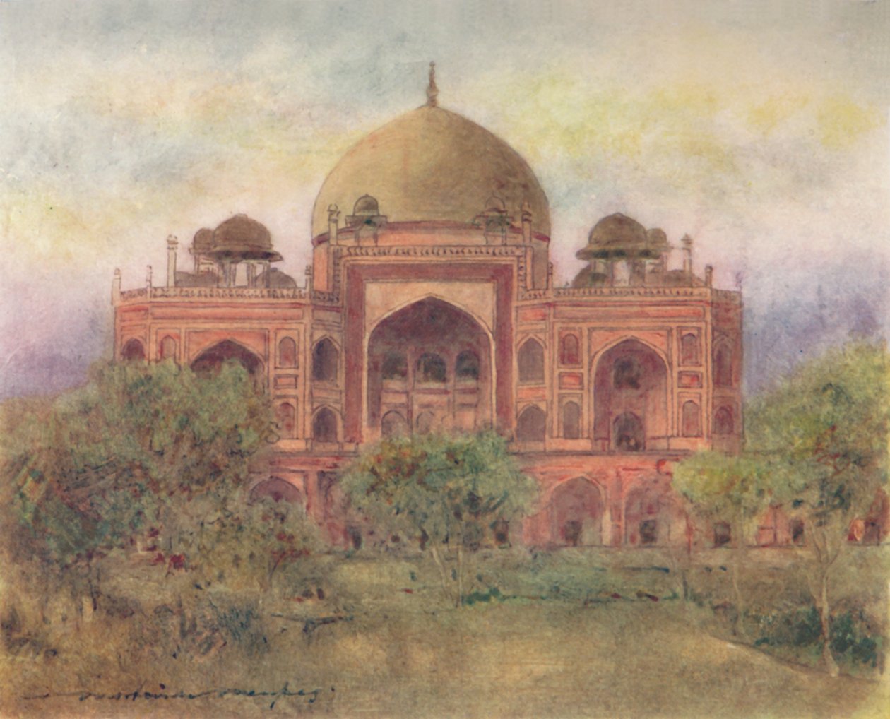 हुमायूँ का मकबरा, 1905 द्वारा मोर्टिमर लुडिंगटन मेनप्स