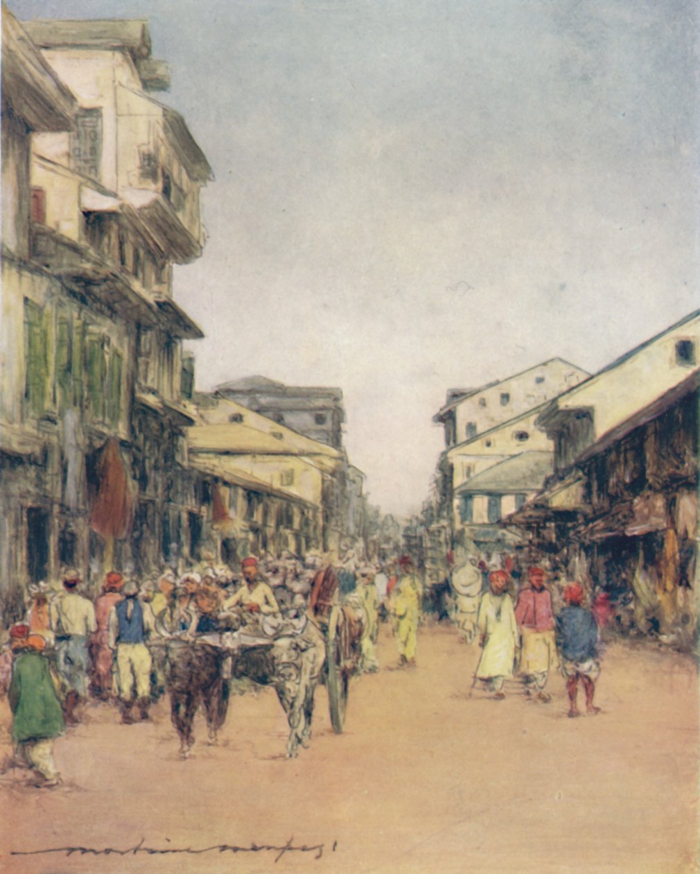 दिल्ली की सड़कों में, 1905 द्वारा मोर्टिमर लुडिंगटन मेनप्स