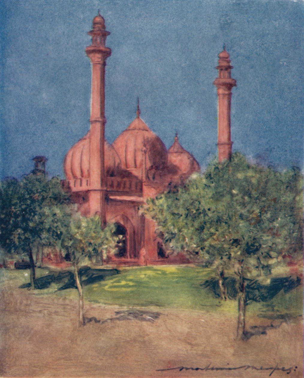नाल मसा मस्जिद, 1905 द्वारा मोर्टिमर लुडिंगटन मेनप्स
